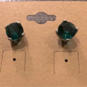 Chloe + Isabel Round Teal Stud Earrings